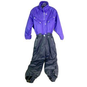 Inside Edge Performance 1pc Ski Suit Small (28"L) Purple/Black EUC